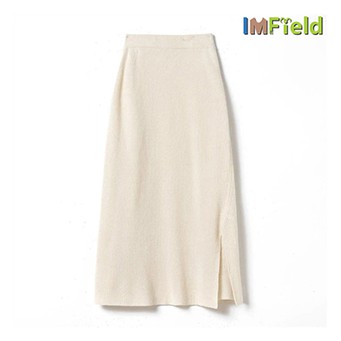 Side Slit Kint Cashmere Long Dress